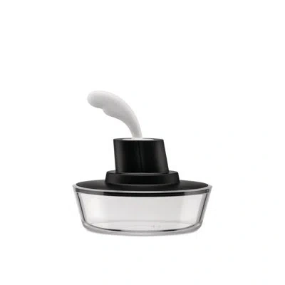 Alessi Ship Shape Container In Black