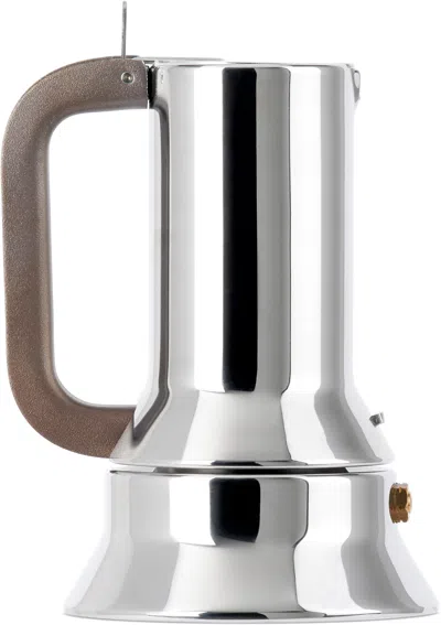 Alessi Silver 9090 Espresso Coffee Maker In Metallic