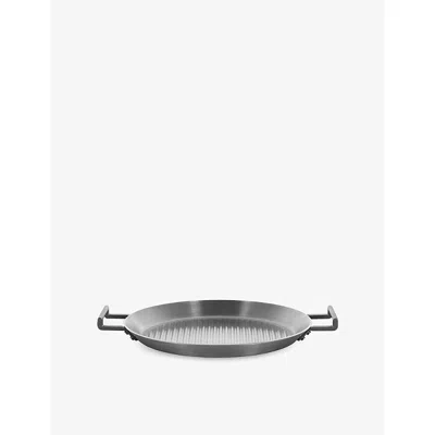 Alessi Convivio Stainless-steel And Aluminium Grill Pan 36cm In Silver