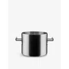 Alessi La Cintura Di Orione Stainless Steel Pot In Silver