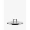 Alessi Convivio Stainless-steel Saucepan Lid 16cm Silver In Silver