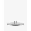 Alessi Convivio Stainless-steel Saucepan Lid 24cm Silver In Silver