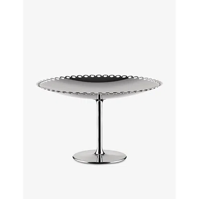 Alessi Silver Edges Perforated Stainless-steel Cake Stand 14.4cm