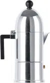 Alessi Silver La Cupola 6-cup Aluminium Espresso Maker In Silver & Black