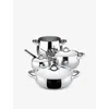 Alessi Silver Mami Stainless-steel Cookware Set In Silver
