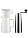 Alessi Slow Coffee Set In Silver