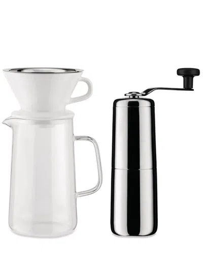 Alessi Slow Coffee Set In Silver
