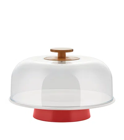 Alessi Small Mattina Stand In Red