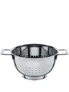 Alessi Stainless Steel Colander In Silber
