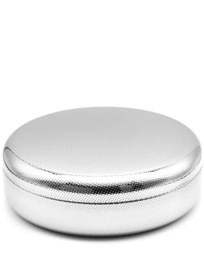 Alessi Stainless Steel Container In Silver