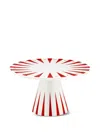 Alessi Star-striped Cake Stand (22cm) In Red