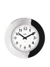Alessi Steel-frame Wall Clock In Gray