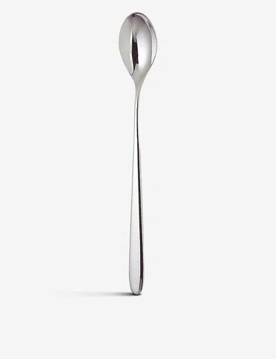 Alessi Steel Nuovo Milano Stainless Steel Long Drink Spoons Set Of Six In Metallic