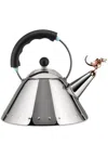 Alessi 2.1 Quart Tea Kettle By Michael Graves In Black