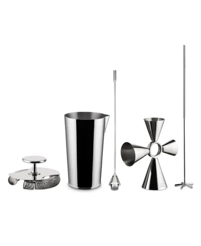 Alessi The Tending Box Set With Mixing Glass, Measuring Tool, Strainer Spoon And Baton In No Color