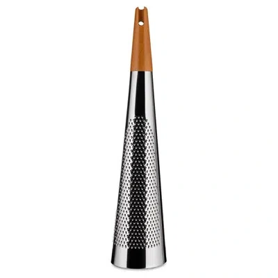 Alessi Todo Giant Grater In Silver,brown