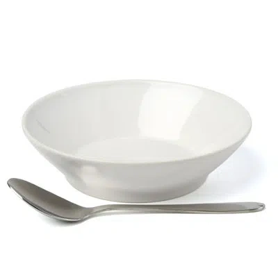 Alessi Tonale Soup Bowl In White Earth