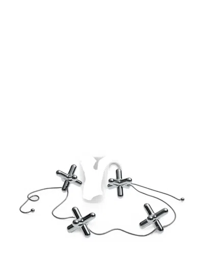 Alessi Tripod Chain-linked Trivet In Silver