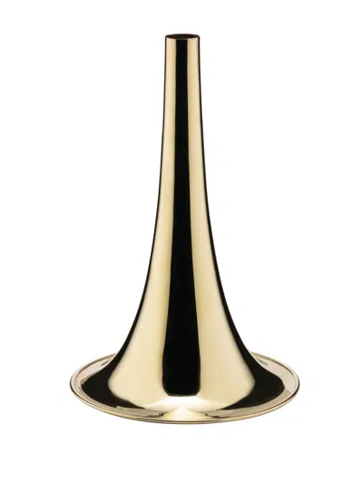 Alessi Trumpet Vase (16.7cm X 24.9cm) In Gold