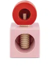 Alessi Twergi Wooden Nutcracker In Pink