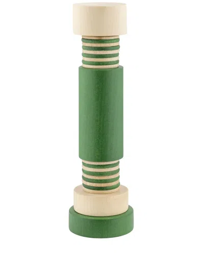 Alessi Twergi Wooden Salt/pepper Mill In Green
