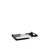 Alessi Vassily Rectangular Tray In Black