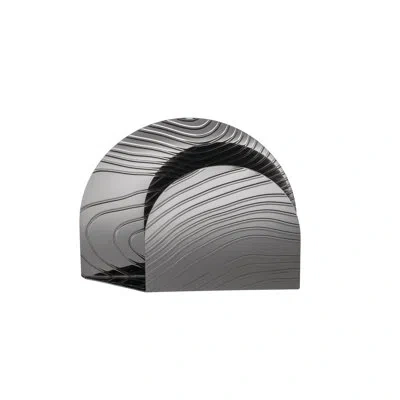Alessi Veneer Napkin Holder In Stainless Steel