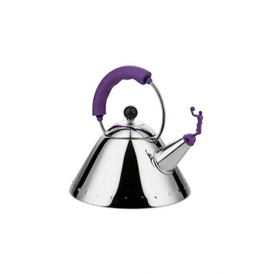 Alessi Virgil Abloh Securities Kettle In Purple;stainless Steel