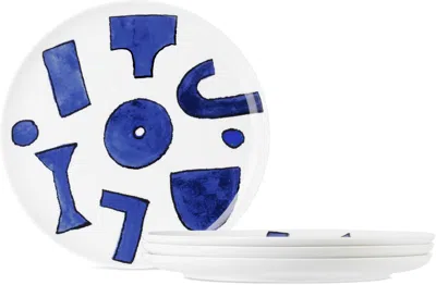 Alessi White Itsumo Dinner Plates, 4 Pcs