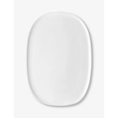 Alessi White Itsumo Oval Porcelain Serving Plate 25cm