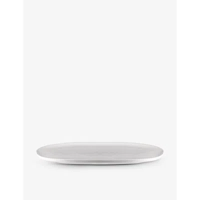 Alessi White Itsumo Oval Porcelain Serving Plate 36cm