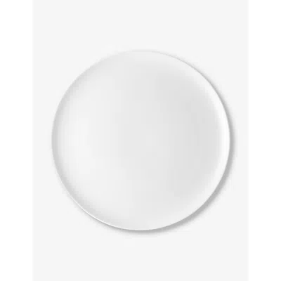 Alessi White Itsumo Porcelain Dinner Plates Set Of Four 10.6cm