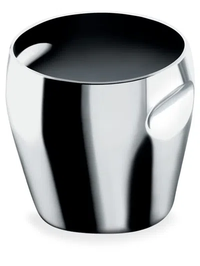 Alessi Wine Polished Steel Cooler In Silver