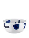 Alessi Blue Itsumo Porcelain Salad Bowl 20cm In White