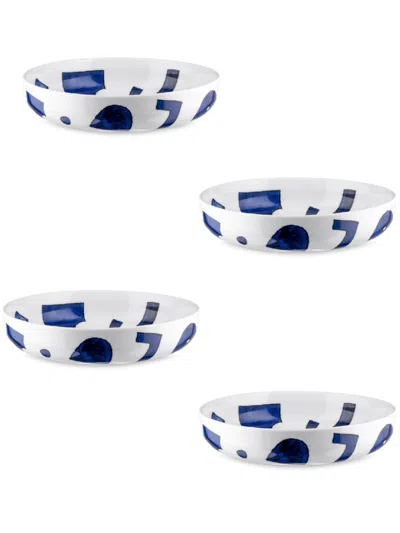 Alessi X Naoto Fukasawa Itsumo Soup Bowls (set Of Four) In White