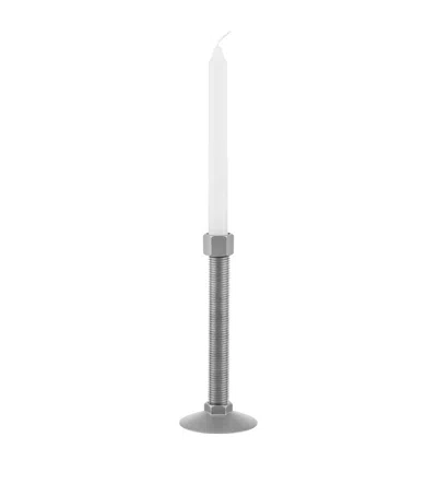 Alessi X Virgil Abloh Stainless Steel Candlestick In Metallic