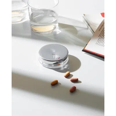 Alessi Yoyo Pill Box In Silver