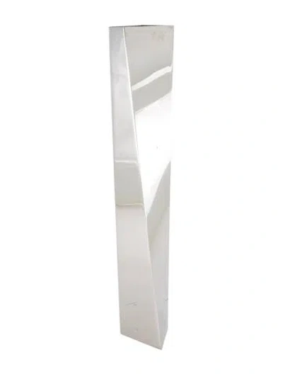 Pre-owned Alessi Zaha Hadid Crevasse Vase In Metallic