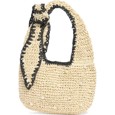 Alessia Bianchi Faux Pearl Shoulder Bag In Multi