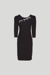 Alessia Santi Abito Midi Nero Cut-out In Nero