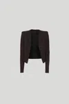 Alessia Santi Blazer Corto Nero In Nero