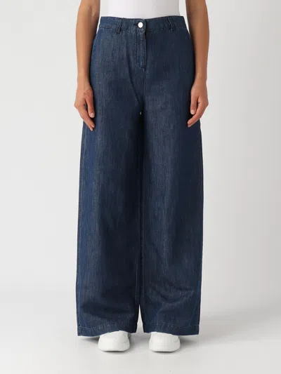 Alessia Santi Cotton Jeans In Denim Blu