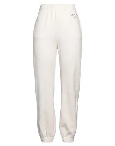 Alessia Santi Loisirs Woman Pants Off White Size 0 Cotton