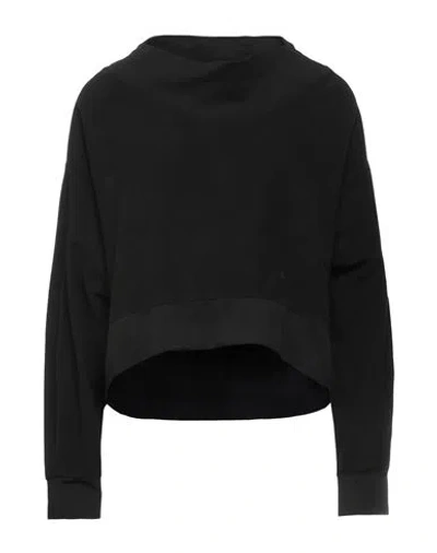 Alessia Santi Loisirs Woman Sweatshirt Black Size 3 Cotton, Elastane