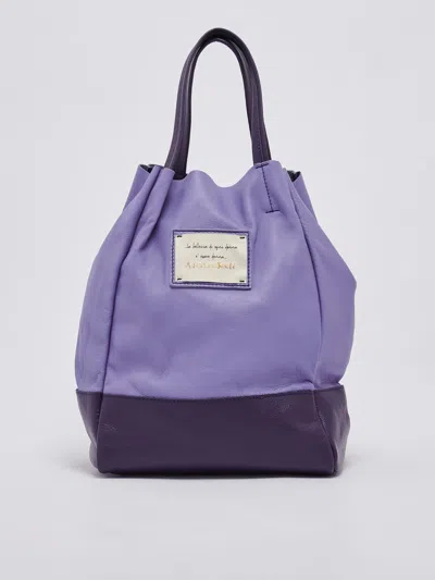 Alessia Santi Poliuretano Shopping Bag In Fiordaliso