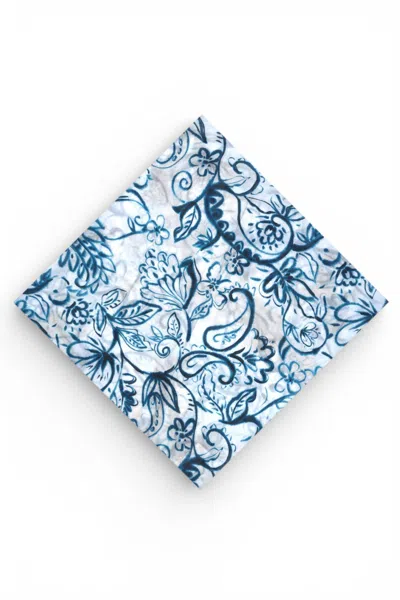 Alessia Santi - Scarf - 470207 - Cream/blu In Panna/blu