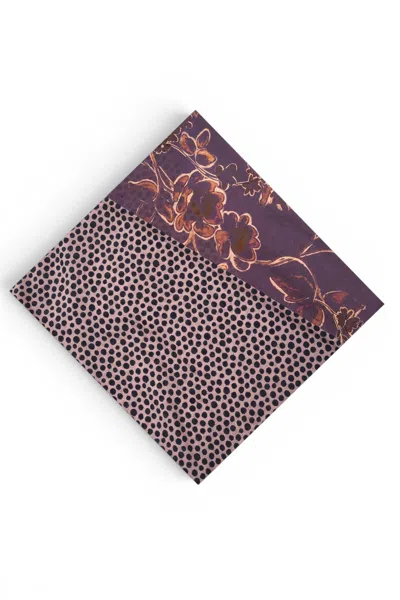 Alessia Santi - Scarf - 480534 - Brown/viola In Marrone/viola