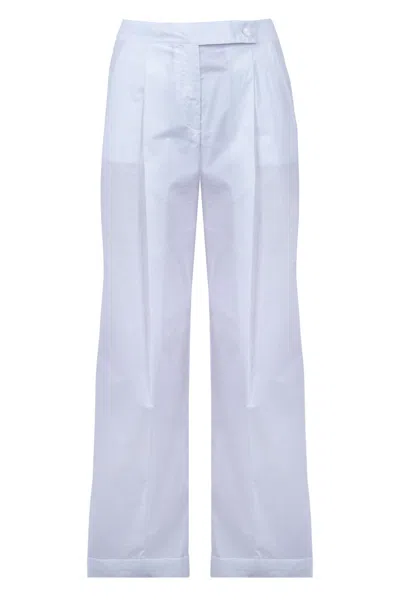 Alessia Santi - Trousers - 470170 - White In Blue