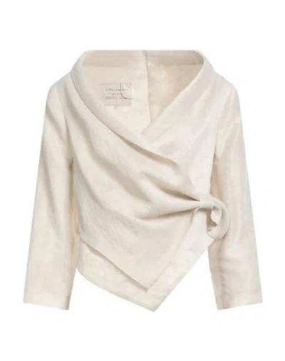 Alessia Santi Woman Blazer Beige Size 6 Viscose, Polyester In Neutral