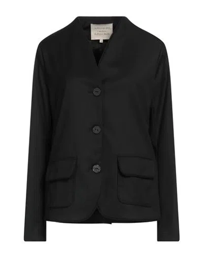 Alessia Santi Woman Blazer Black Size 12 Polyester, Viscose, Elastane